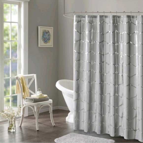intelligent Designs Other - Shower Curtain Arielle Metallic New